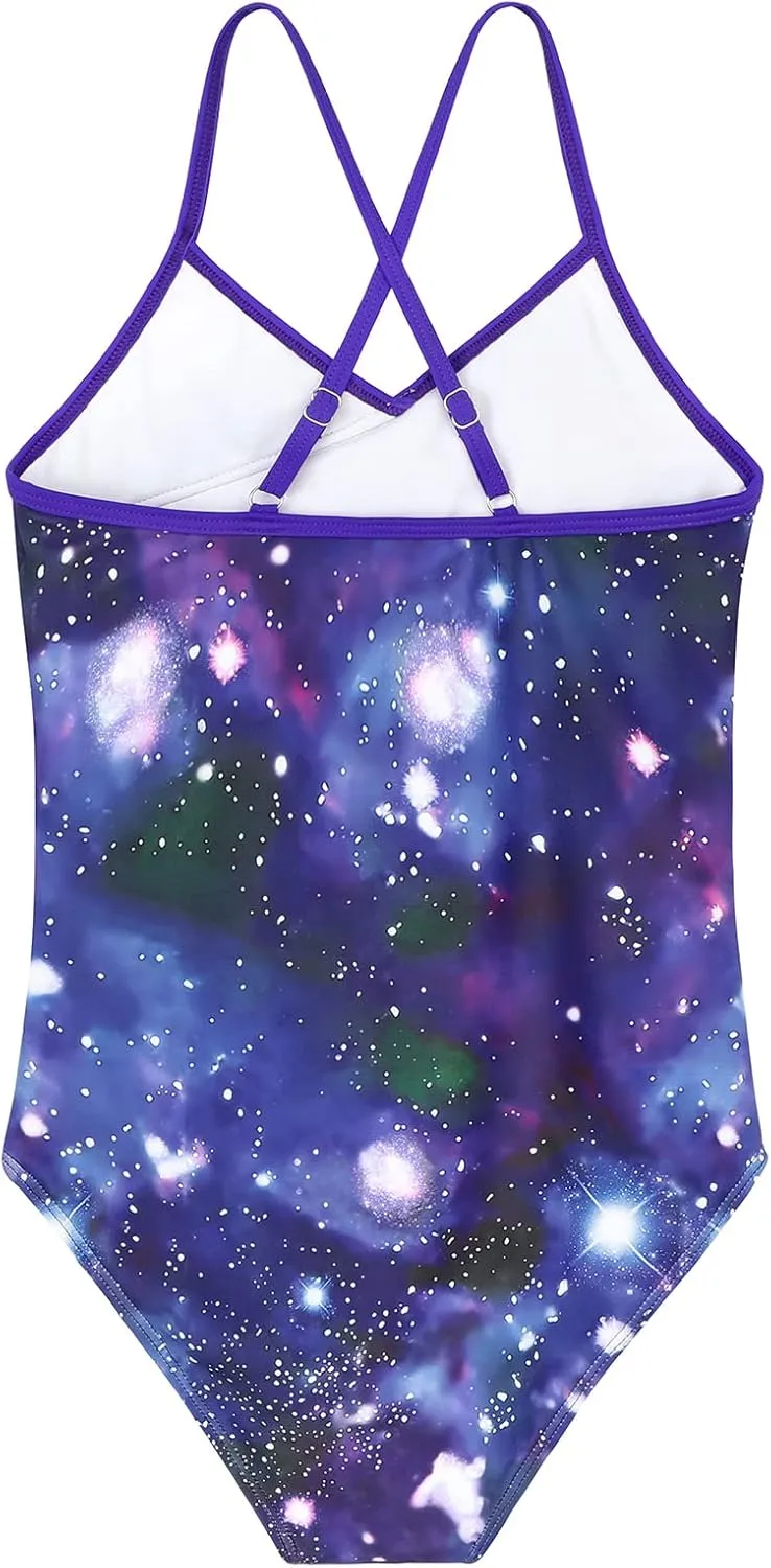 American Trends Girls' Swimwear Girls One Piece Swimsuits Ruffle Kids Bathing Suits for Girls