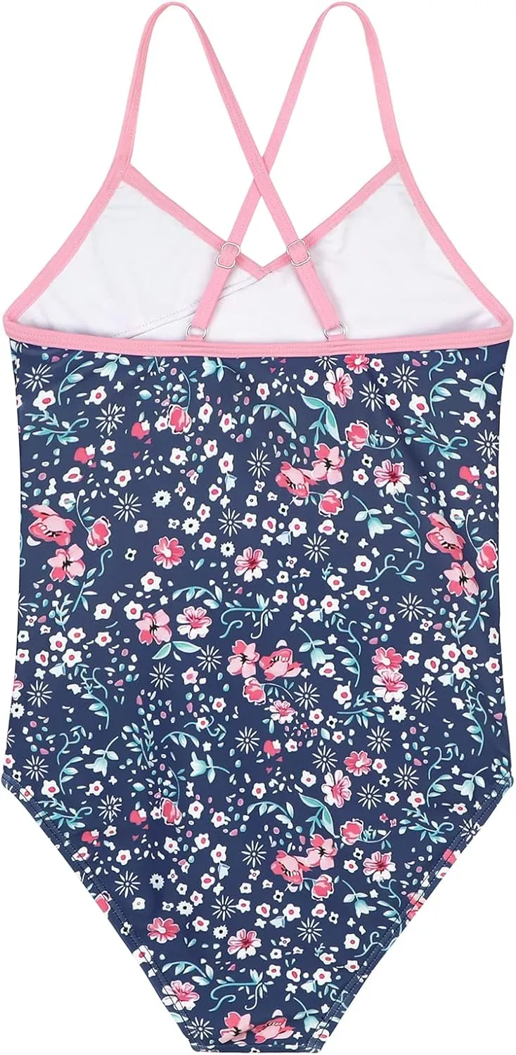 American Trends Girls' Swimwear Girls One Piece Swimsuits Ruffle Kids Bathing Suits for Girls