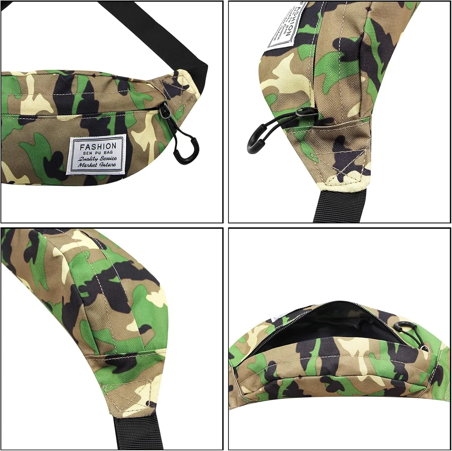 ANKOMINA Little Boys Fanny Pack Kids Small Camouflage Waist Pack Belt Bag Pack Pouch with Adjustable Strap for Toddler Children Sport,Running,Hiking,Camping
