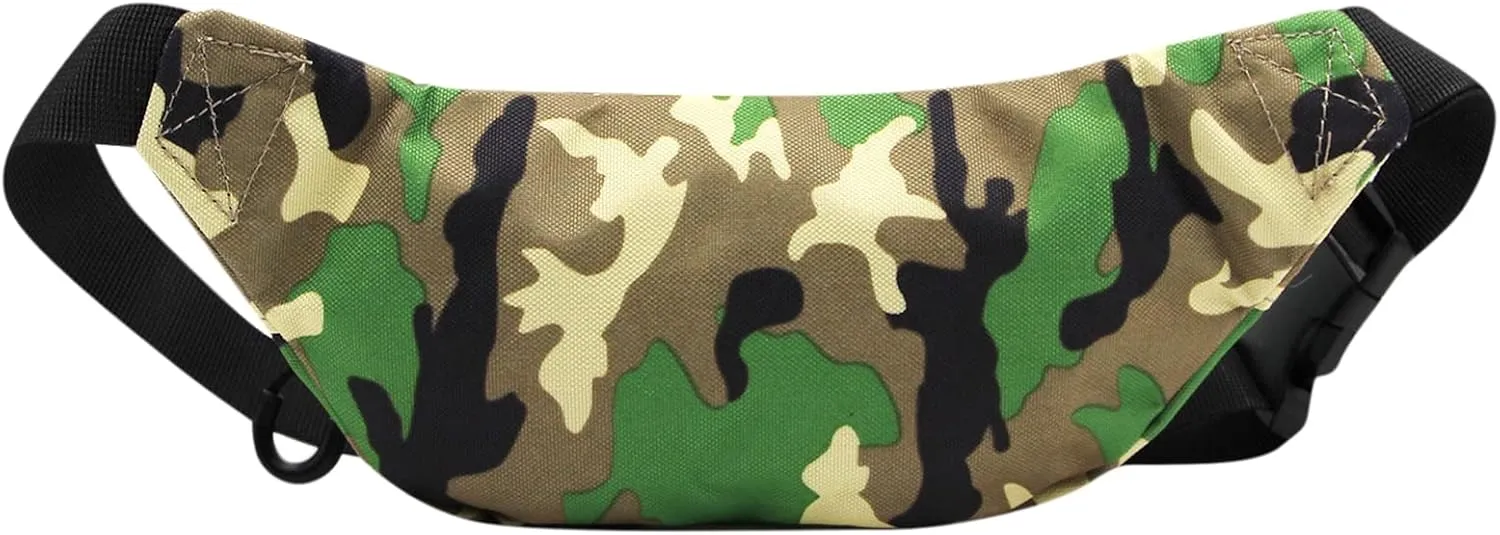 ANKOMINA Little Boys Fanny Pack Kids Small Camouflage Waist Pack Belt Bag Pack Pouch with Adjustable Strap for Toddler Children Sport,Running,Hiking,Camping