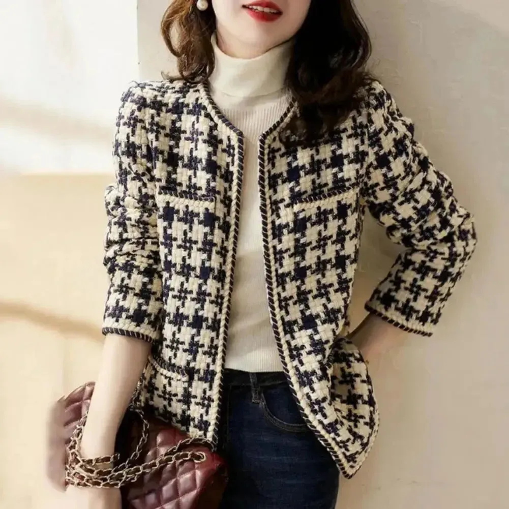 Annika | Chic checked cardigan
