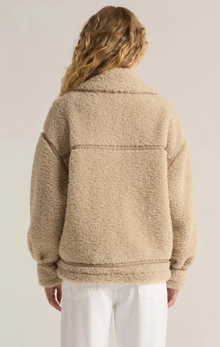 Ari Sherpa Coat Fossil