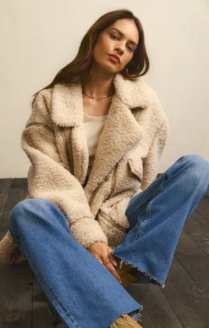 Ari Sherpa Coat Fossil