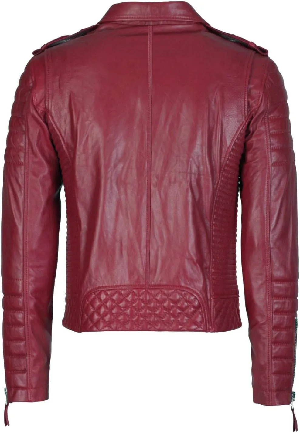 Benjer Skins Genuine Lambskin Leather Jackets For Men - Motorcycle Biker Leather Jacket Men BO 104