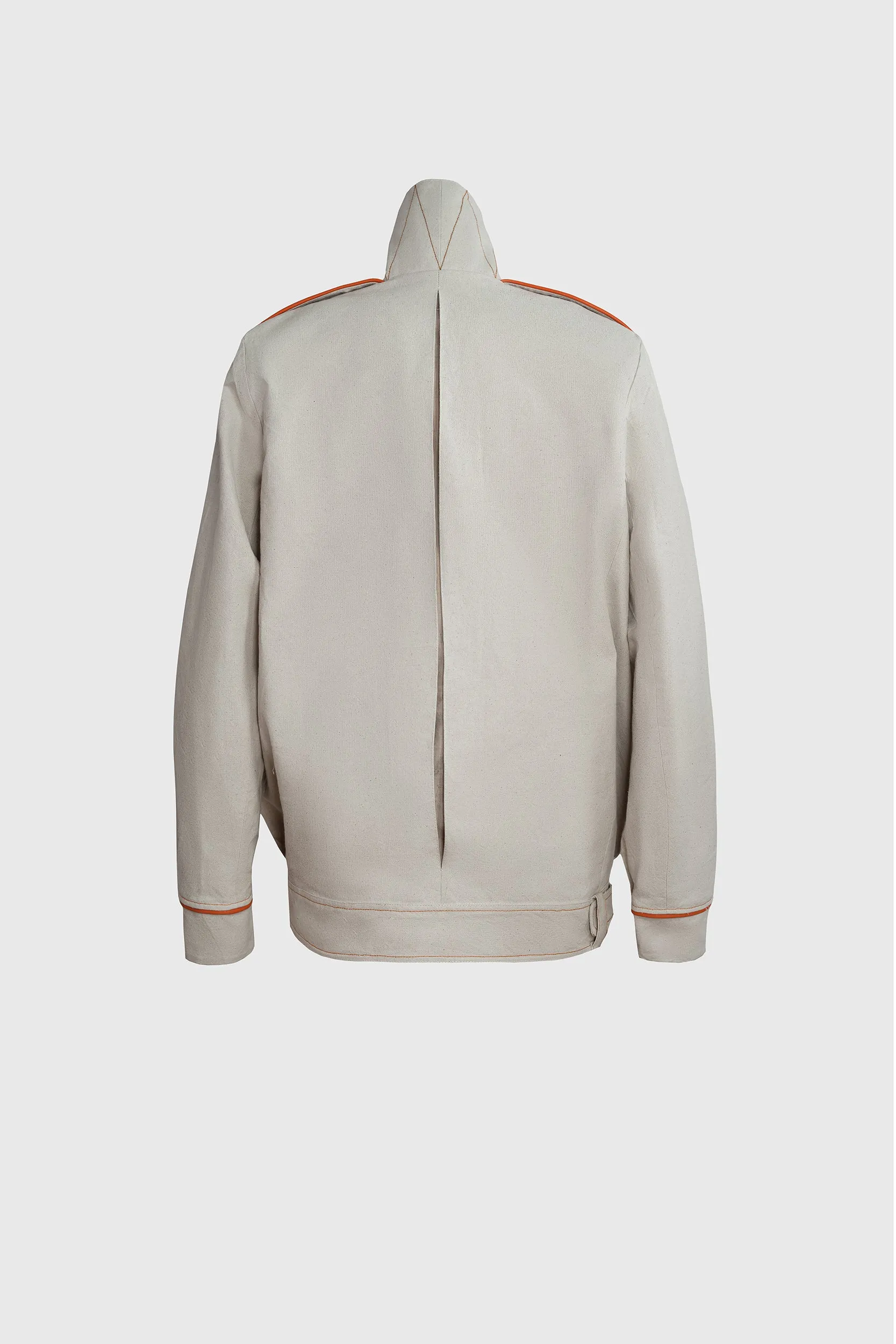 Bomber Jacket - Yellow & Orange Woven detailed