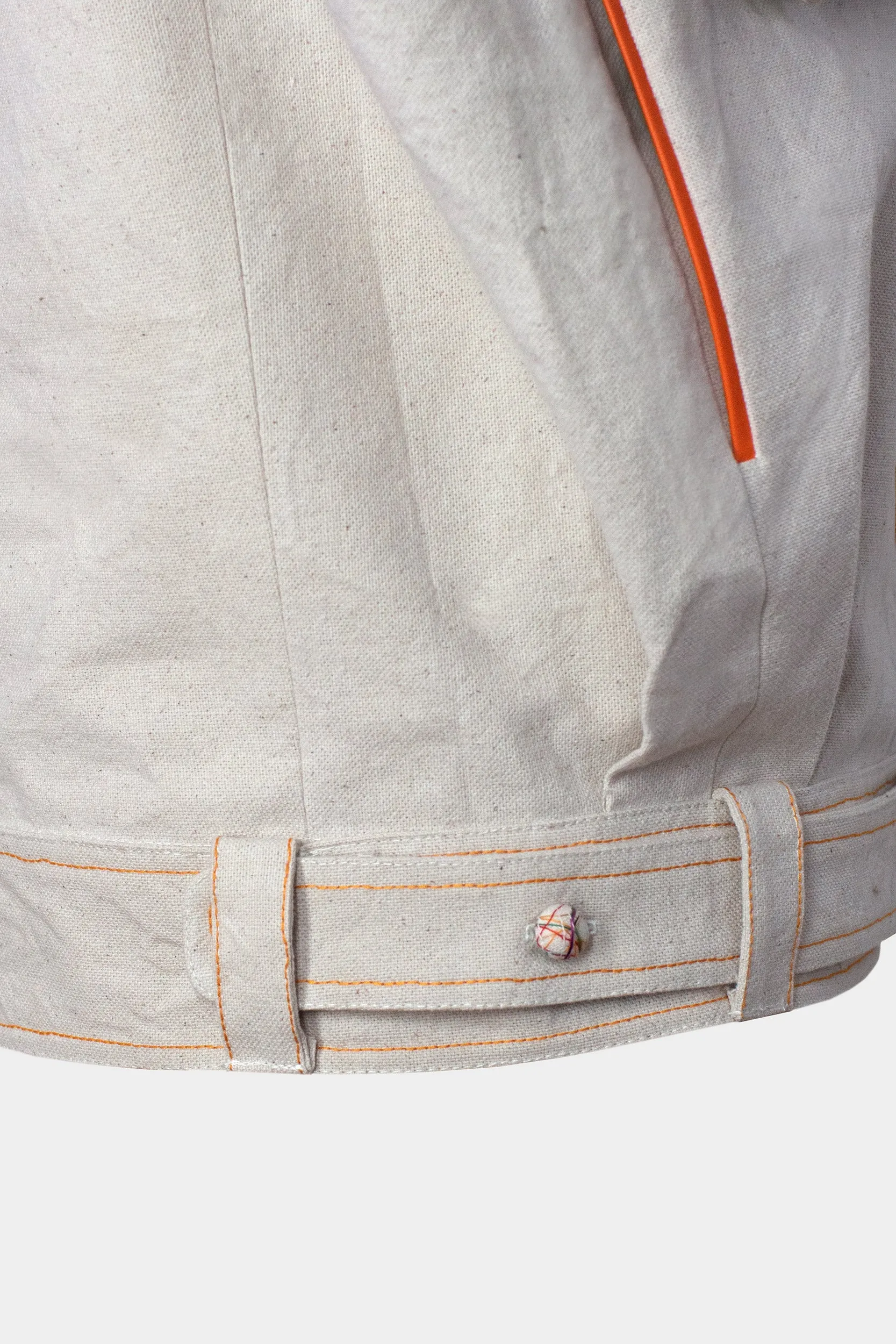 Bomber Jacket - Yellow & Orange Woven detailed