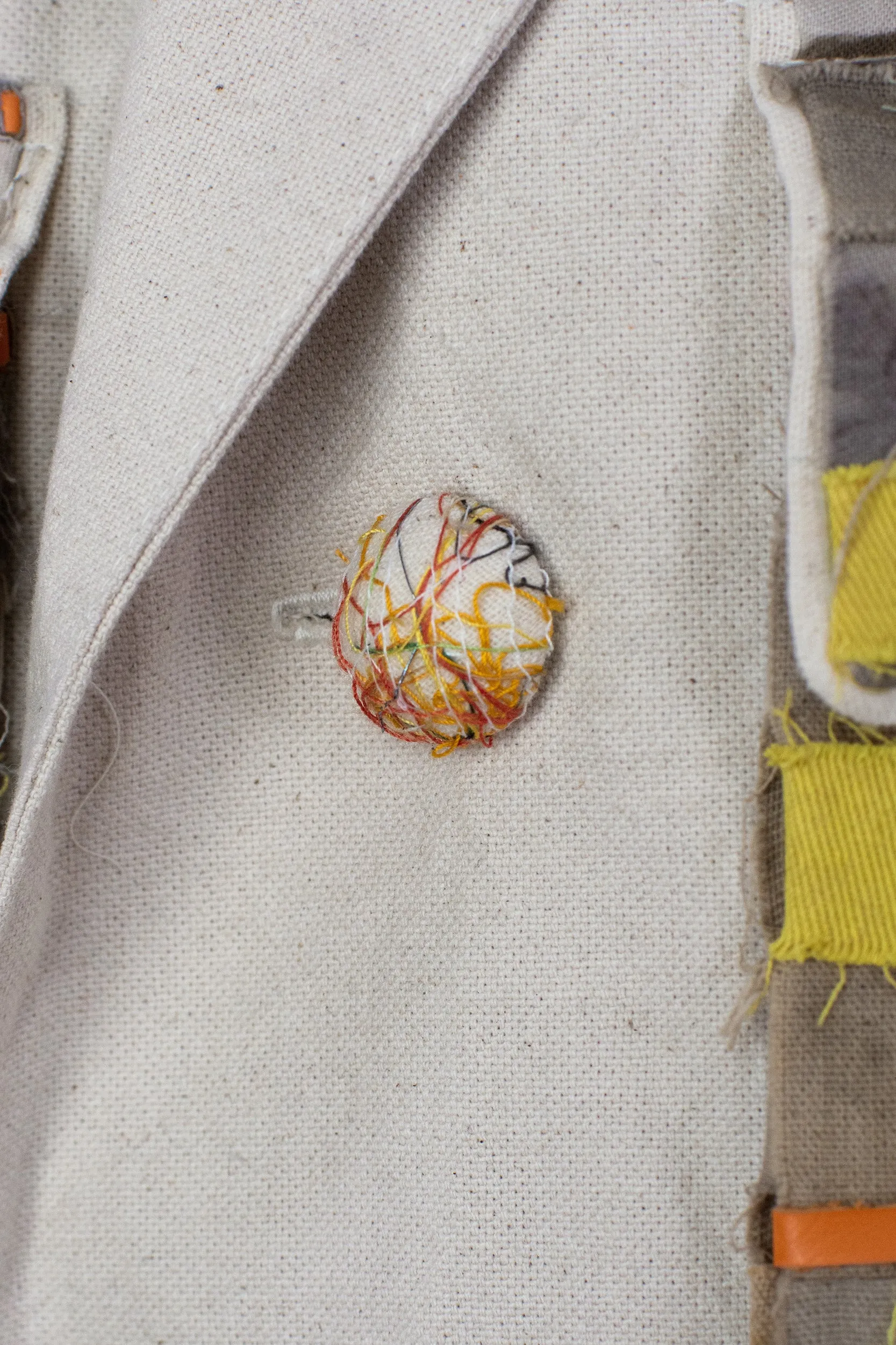 Bomber Jacket - Yellow & Orange Woven detailed