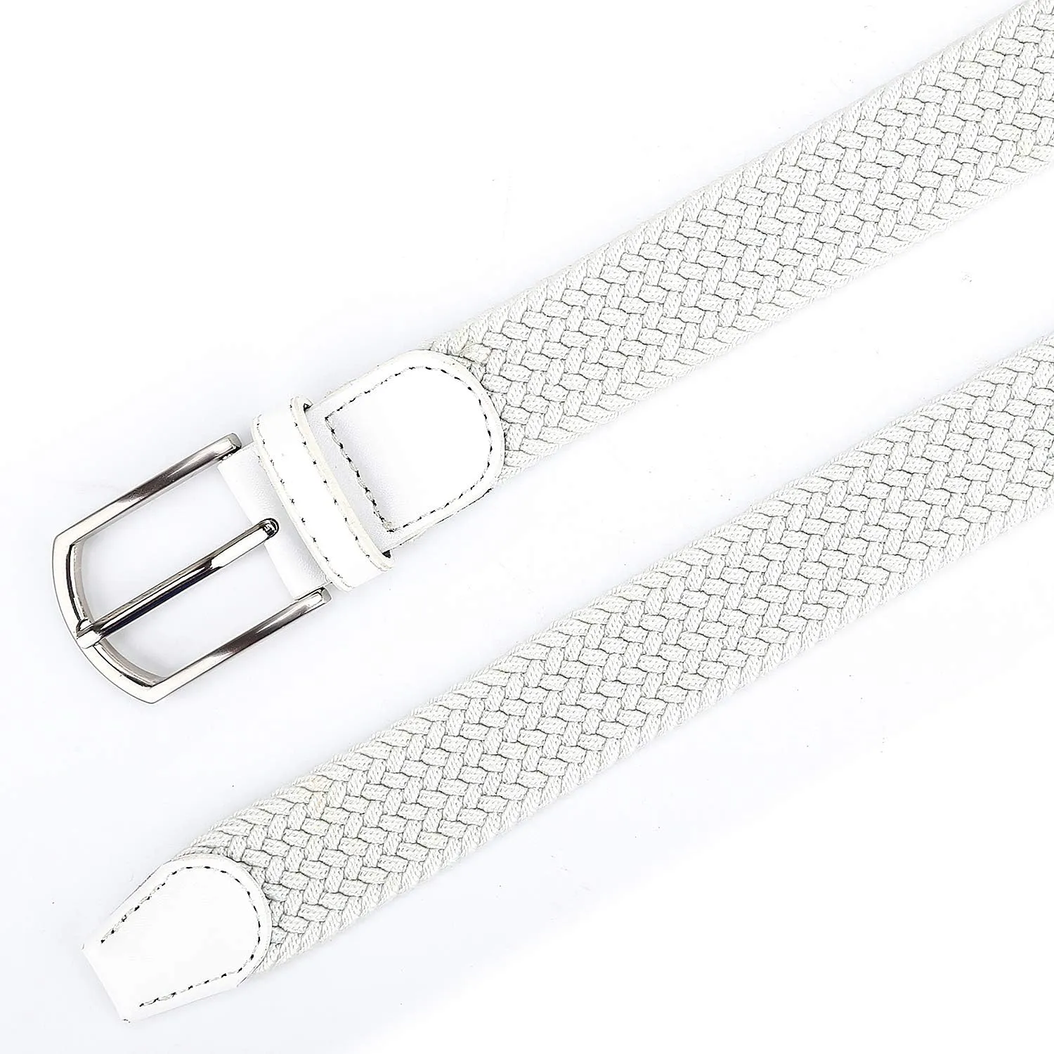 Braided Canvas Woven Elastic Stretch Belts for Men/Women/Junior with Multicolored