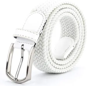 Braided Canvas Woven Elastic Stretch Belts for Men/Women/Junior with Multicolored
