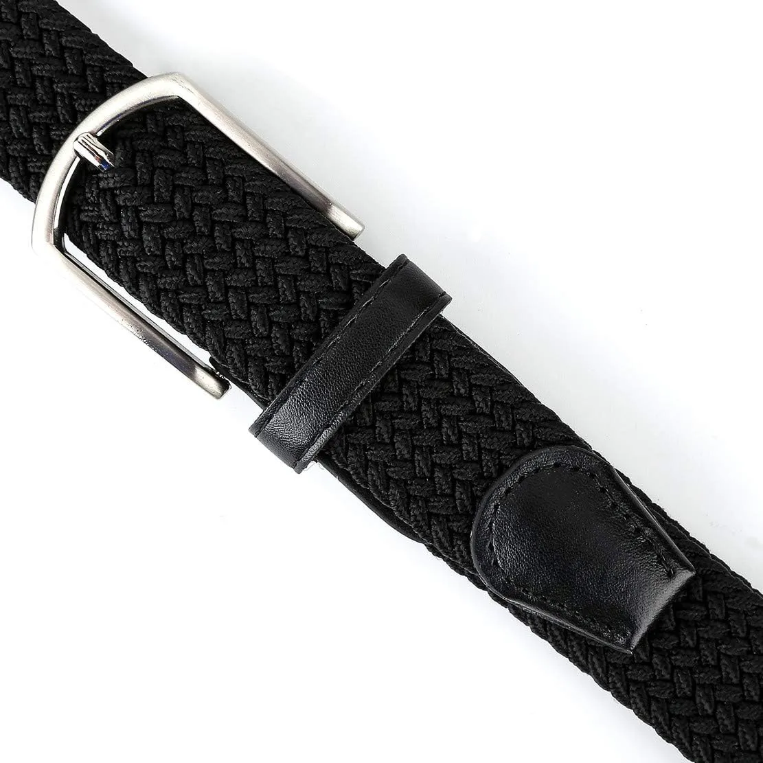 Braided Canvas Woven Elastic Stretch Belts for Men/Women/Junior with Multicolored