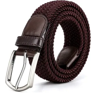 Braided Canvas Woven Elastic Stretch Belts for Men/Women/Junior with Multicolored
