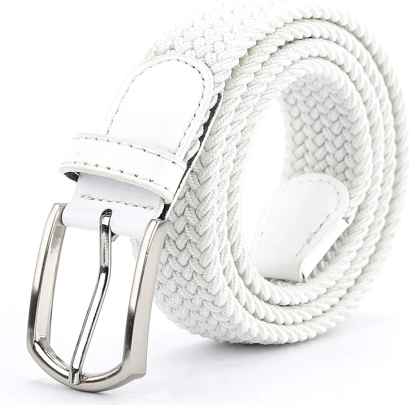 Braided Canvas Woven Elastic Stretch Belts for Men/Women/Junior with Multicolored