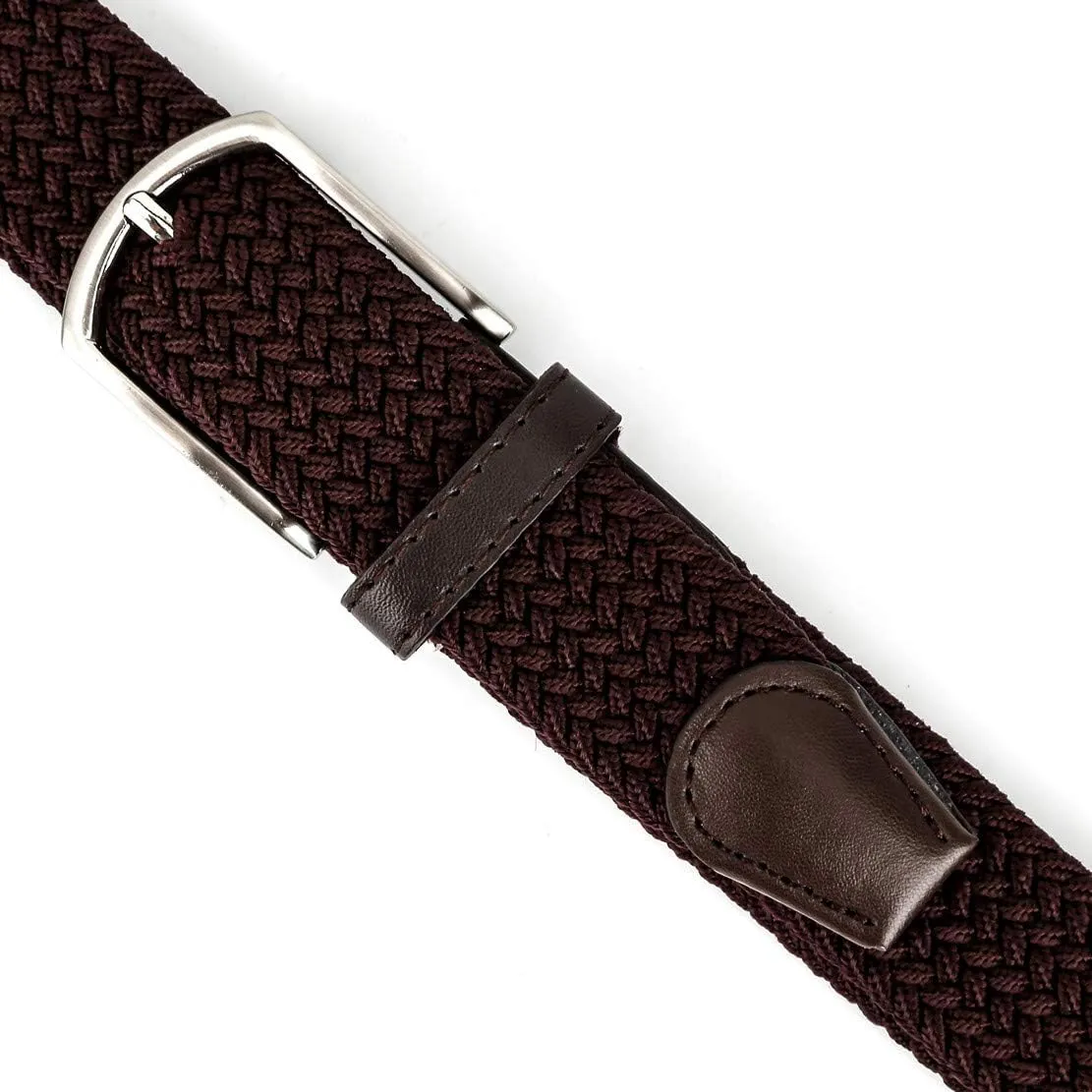 Braided Canvas Woven Elastic Stretch Belts for Men/Women/Junior with Multicolored