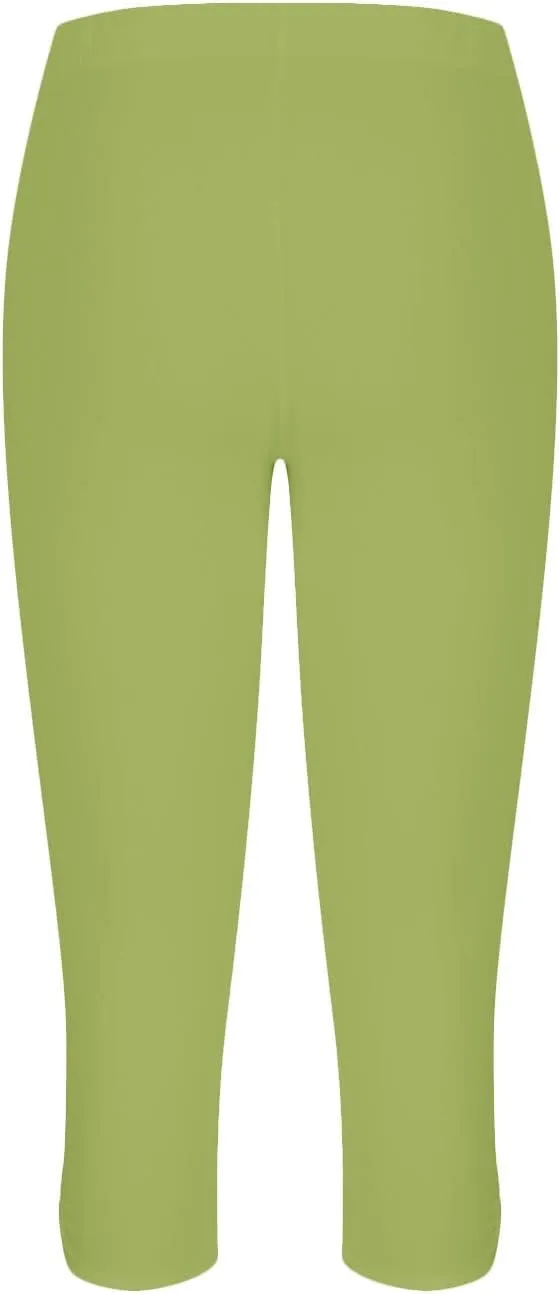 Capri Leggings for Women Trendy Casual Plus Size Yoga Pants Slim Fit Comfy Stretchy Workout Vacation Outfits