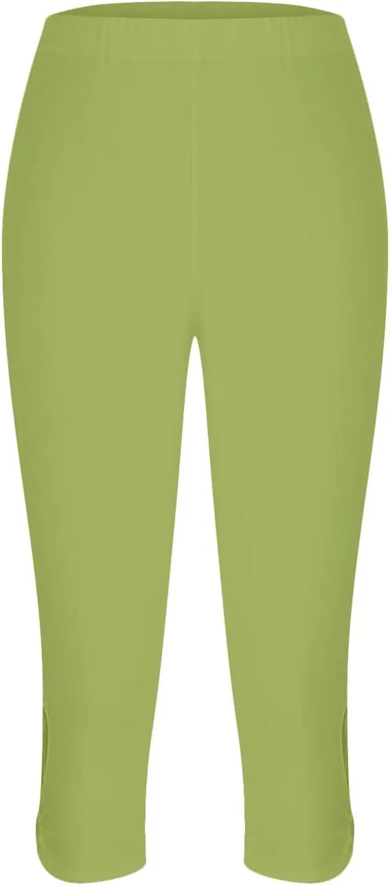 Capri Leggings for Women Trendy Casual Plus Size Yoga Pants Slim Fit Comfy Stretchy Workout Vacation Outfits