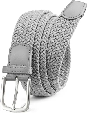 CHAOREN Stretch Belts for Men - Braided Elastic Golf Belt for Men 1 3/8"- Gift for Casual Jeans Shorts