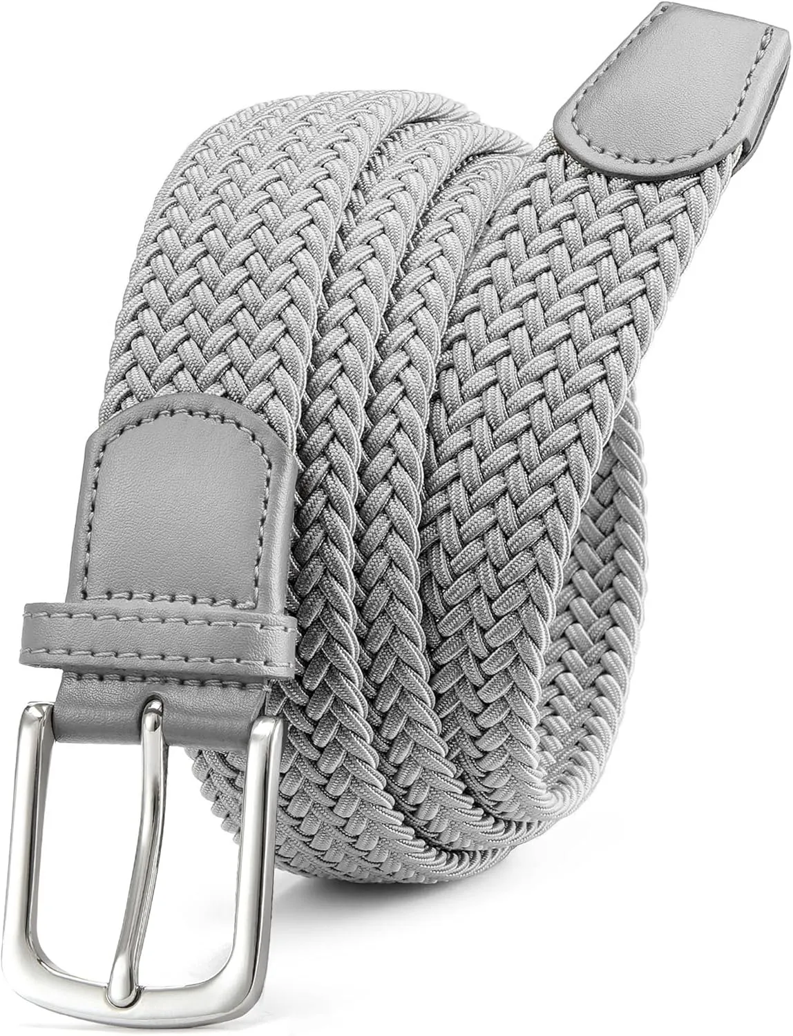 CHAOREN Stretch Belts for Men - Braided Elastic Golf Belt for Men 1 3/8"- Gift for Casual Jeans Shorts