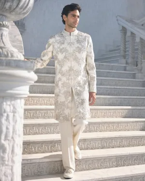 Chapelle Gold Silver Sherwani Set