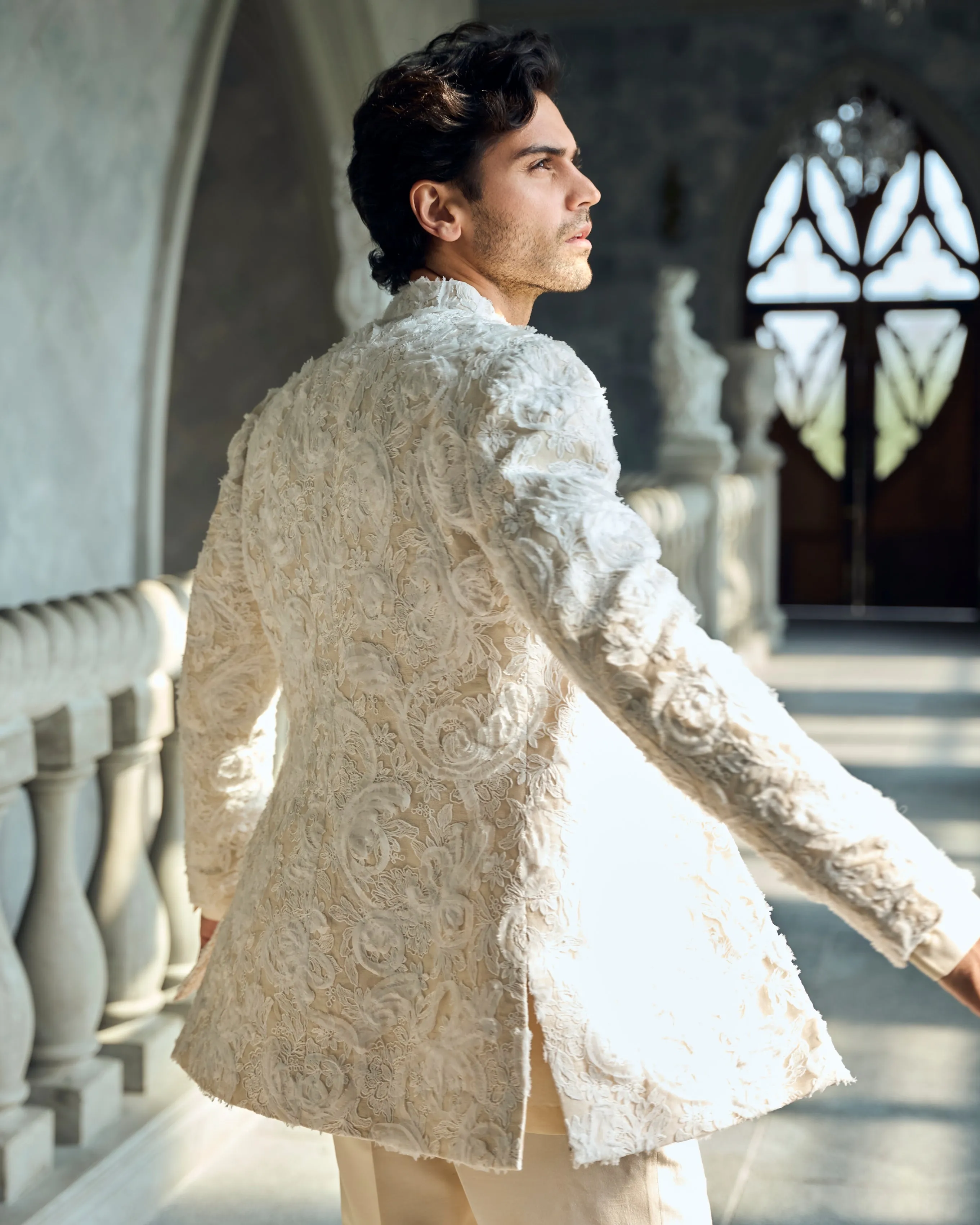 Chapelle Ivory Nude Jacket Set