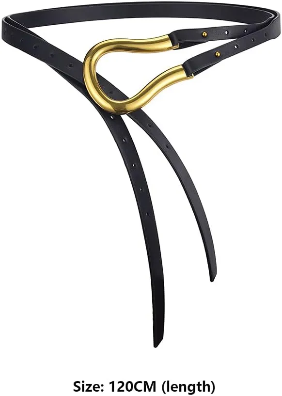 Cintura Women's Belt Wide Belt Buckle Casual Belt Collection with Fashionable Coat and Trench Coat Cintura Jeans