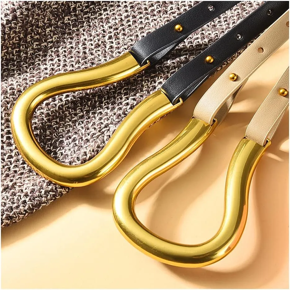 Cintura Women's Belt Wide Belt Buckle Casual Belt Collection with Fashionable Coat and Trench Coat Cintura Jeans