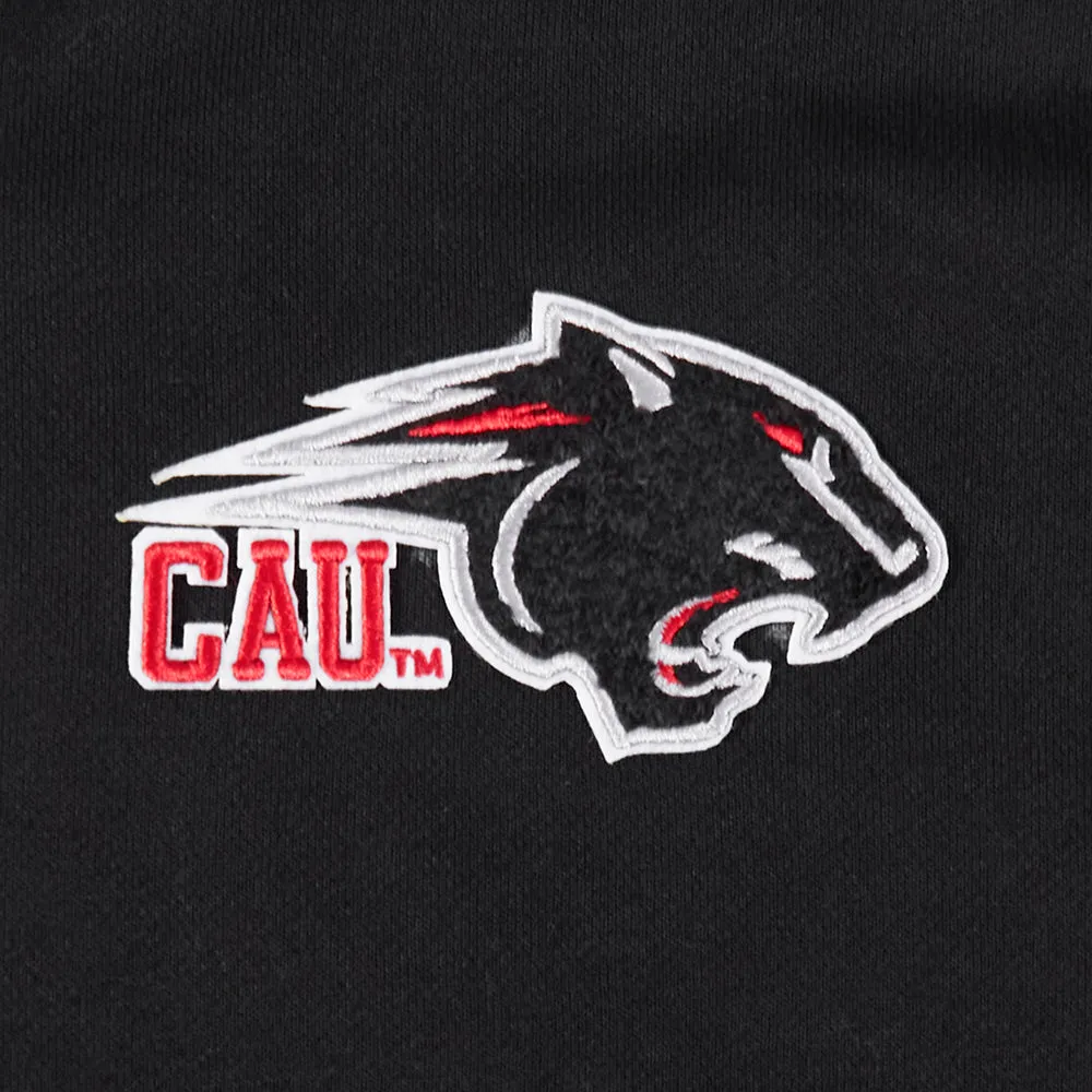 CLARK ATLANTA UNIVERSITY CLASSIC RIB FLEECE CREWNECK (BLACK/RED/BLACK)