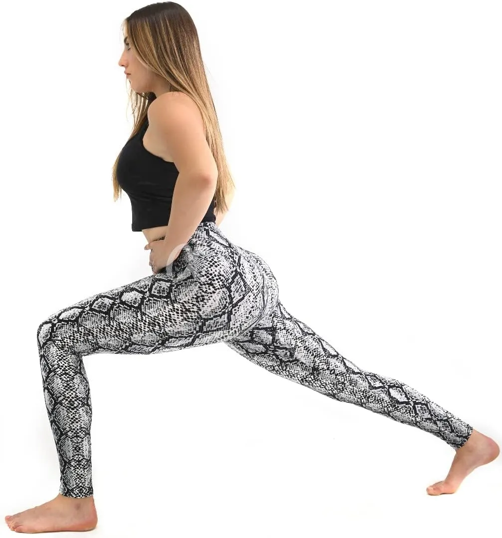 COMFY FOREVER Leggings for Women W/5' High Waist Tummy Control Ankle Length Pants Bundles