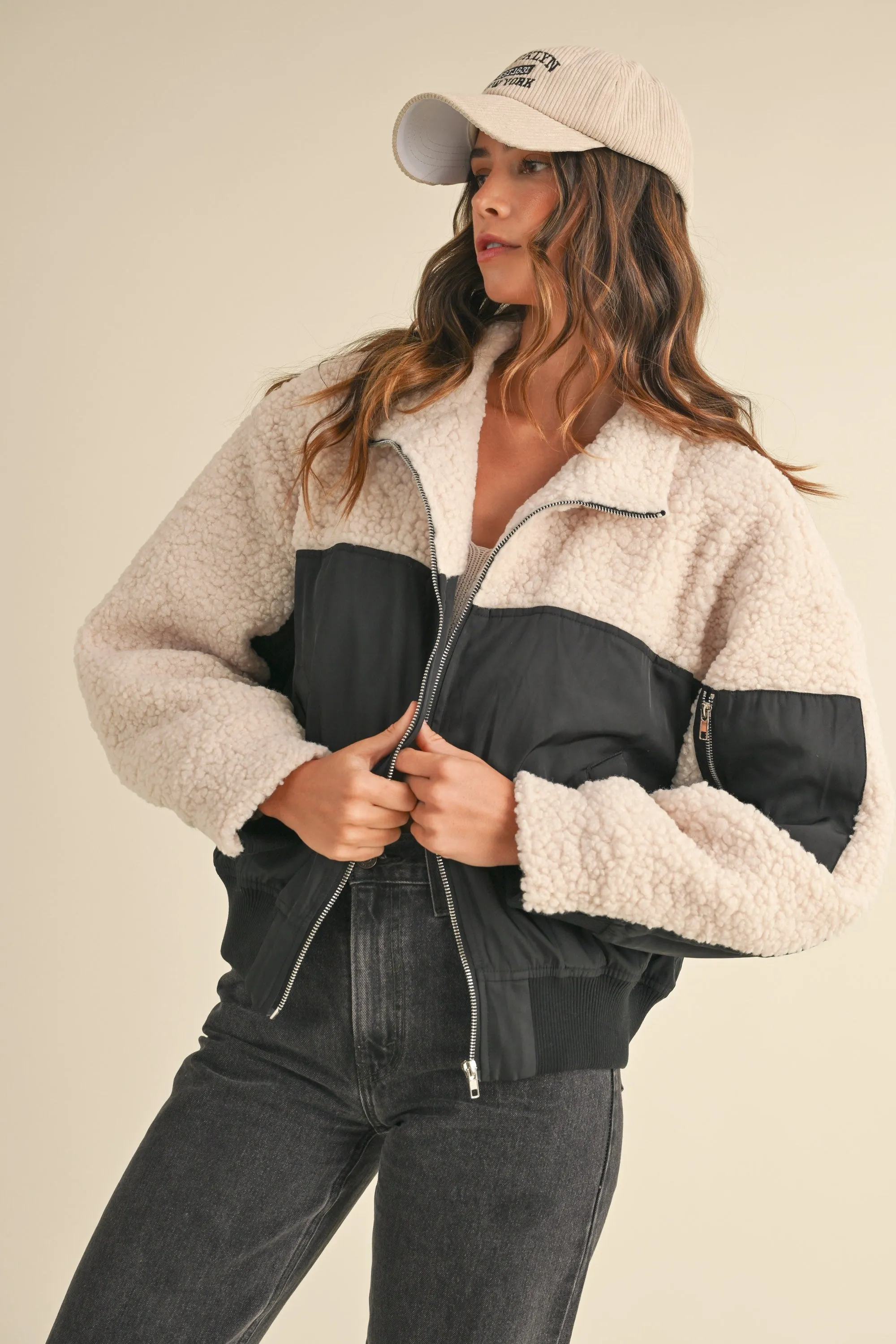 CONTRAST BOMBER JACKET