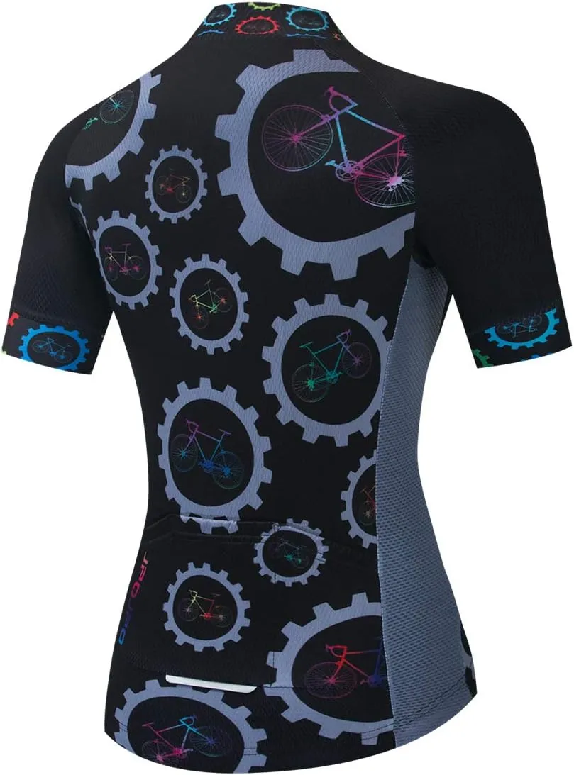 Cycling Jersey Women Summer Bike Shirts Road Bike Jackets Short Sleeve MTB Jersey Quick Dry