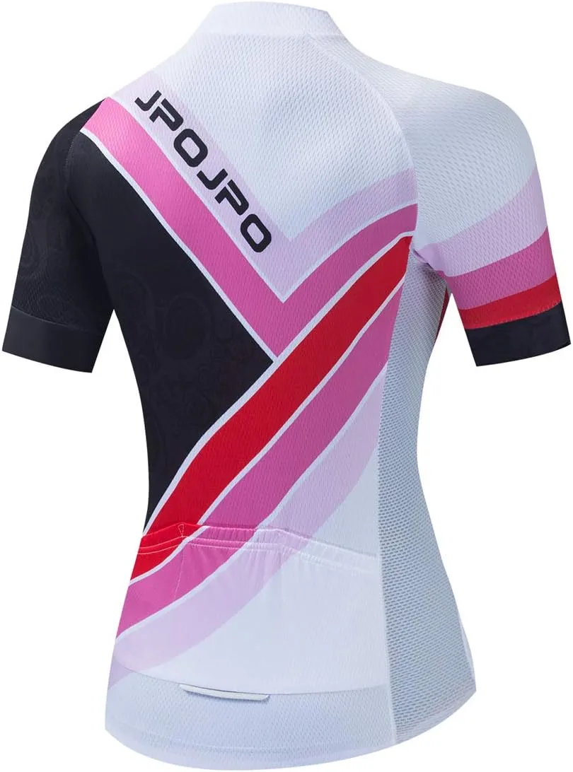 Cycling Jersey Women Summer Bike Shirts Road Bike Jackets Short Sleeve MTB Jersey Quick Dry