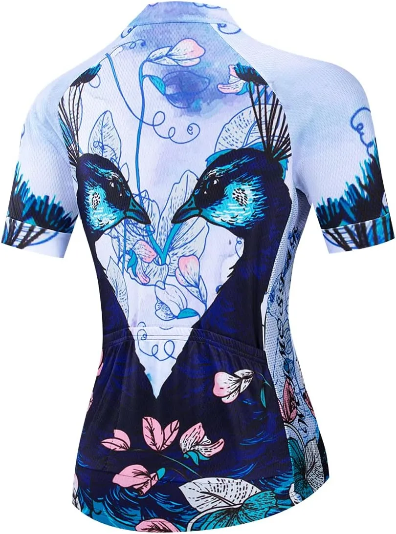 Cycling Jersey Women Summer Bike Shirts Road Bike Jackets Short Sleeve MTB Jersey Quick Dry