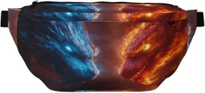 Dark And Angry Dragon Fanny Pack For Women Man, Waist Belt Bag Crossbody For Sports Travel Hiking Running Jogging