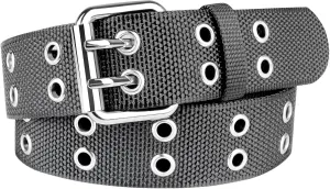Double Grommet Belt Plus Size 39 to 71'' Nylon Prong Belts for Women Men