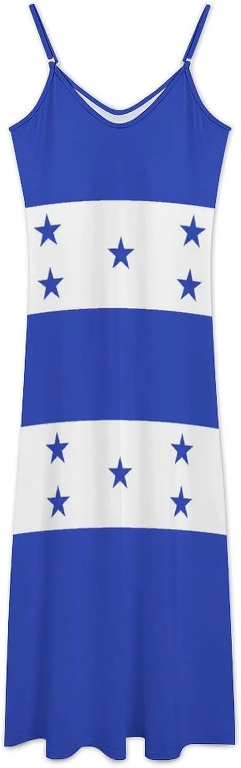 Flag of Bashkortostan Women Summer Camisole Long Skirt, Beach Skirt, Suspender Dress, Fishtail Skirt