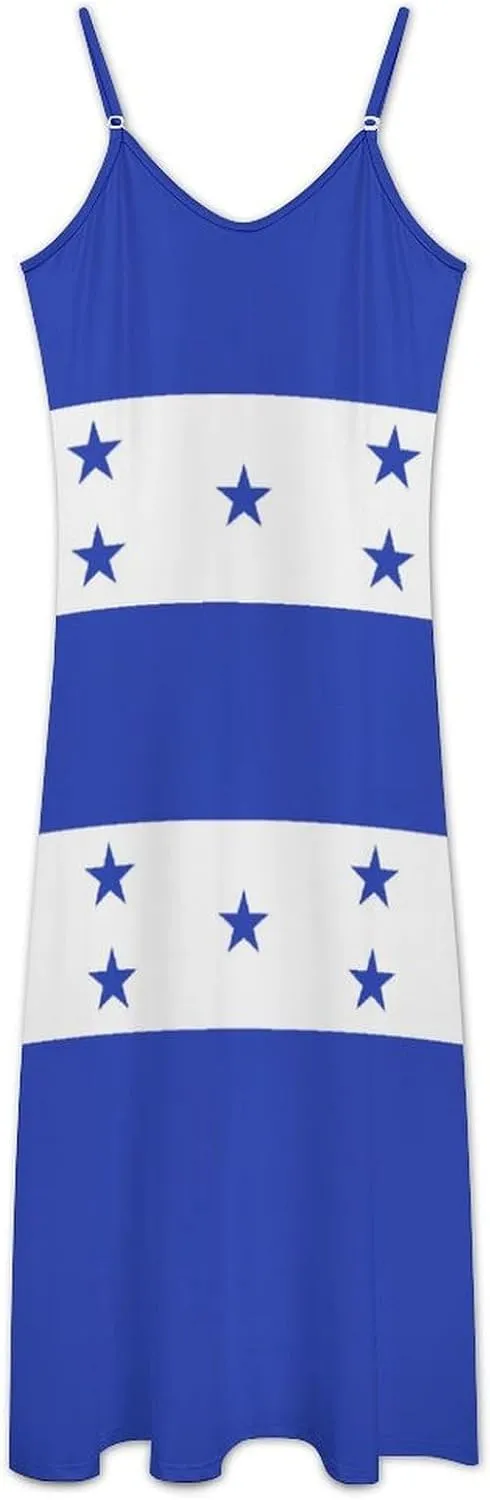 Flag of Bashkortostan Women Summer Camisole Long Skirt, Beach Skirt, Suspender Dress, Fishtail Skirt