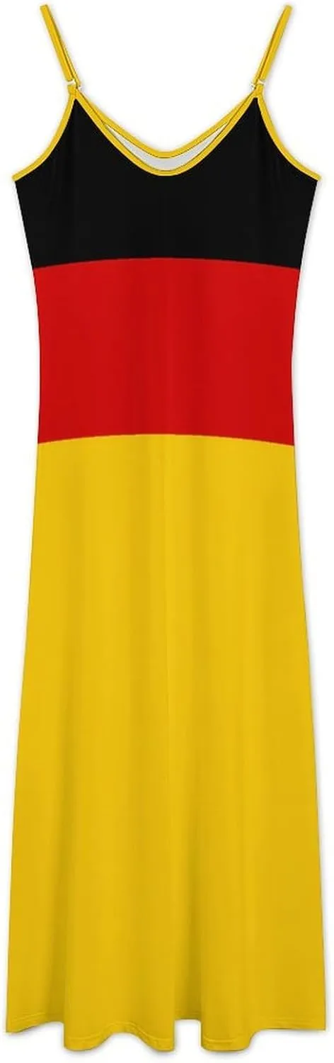 Flag of Estonia Women Summer Camisole Long Skirt, Beach Skirt, Suspender Dress, Fishtail Skirt