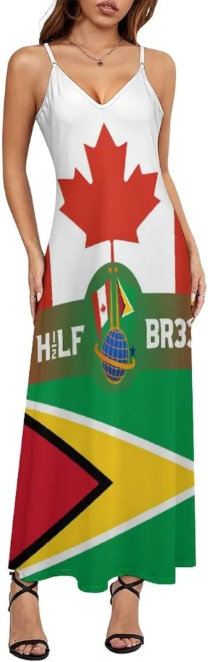 Flag of Estonia Women Summer Camisole Long Skirt, Beach Skirt, Suspender Dress, Fishtail Skirt