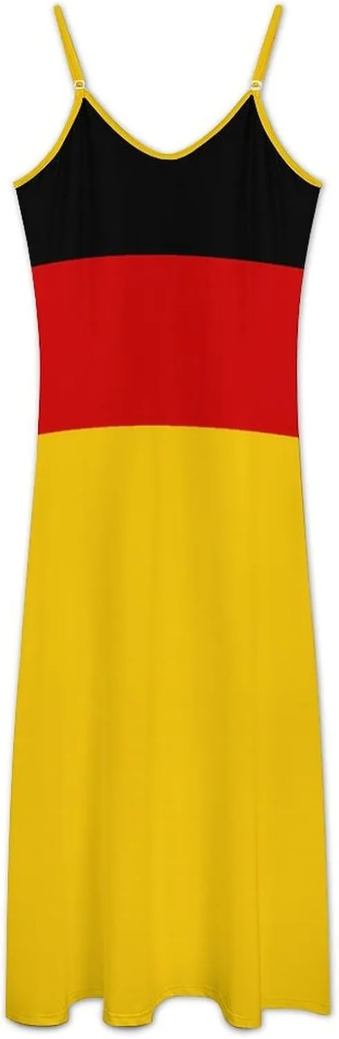 Flag of Estonia Women Summer Camisole Long Skirt, Beach Skirt, Suspender Dress, Fishtail Skirt