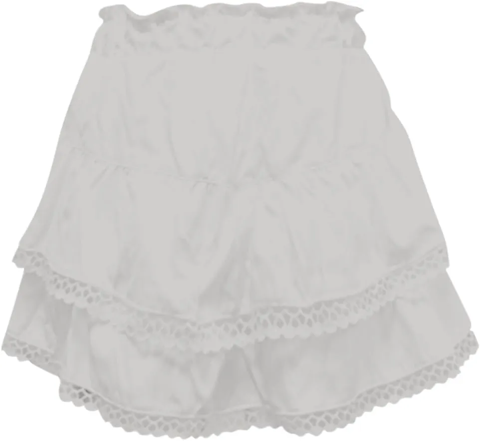 Flowy Summer Skirts for Women High Waisted Boho Tiered Mini Ruffle Skirt Cute Golf Tennis Skorts Y2K Crochet Shorts