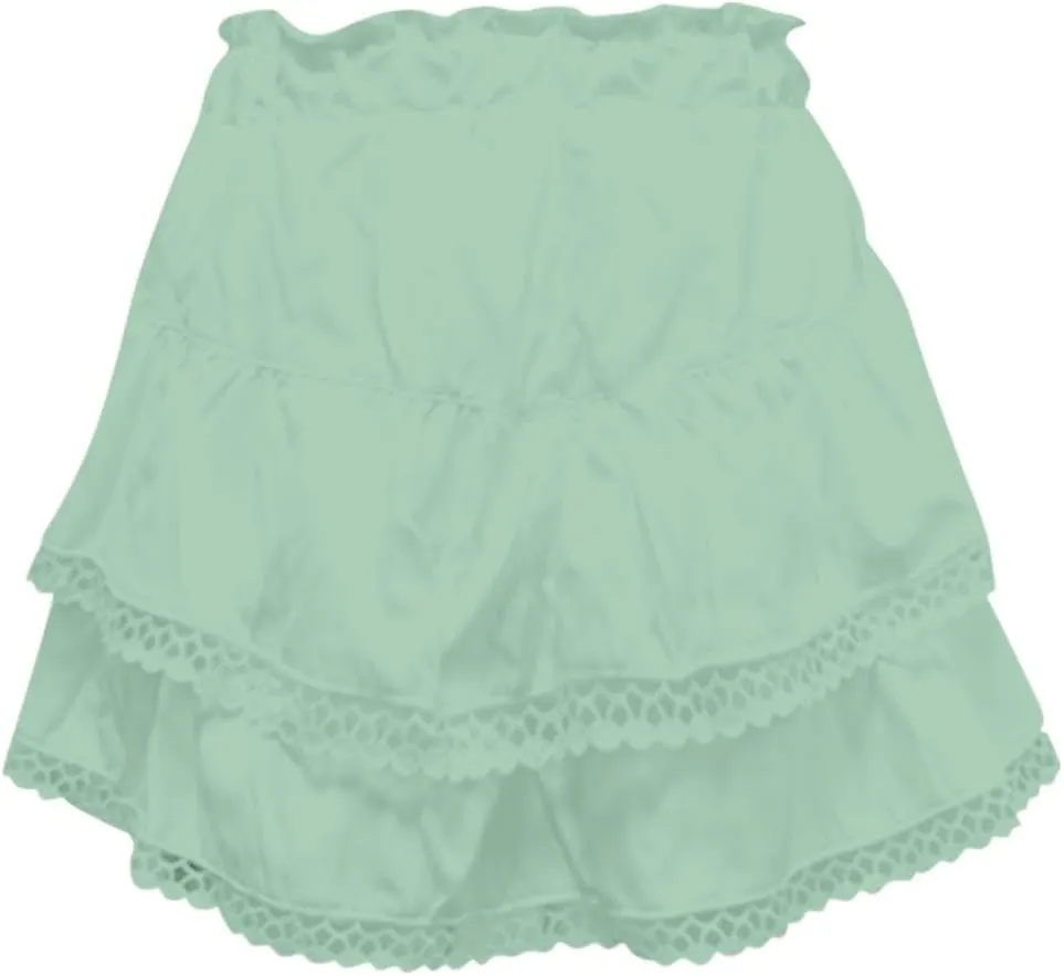 Flowy Summer Skirts for Women High Waisted Boho Tiered Mini Ruffle Skirt Cute Golf Tennis Skorts Y2K Crochet Shorts