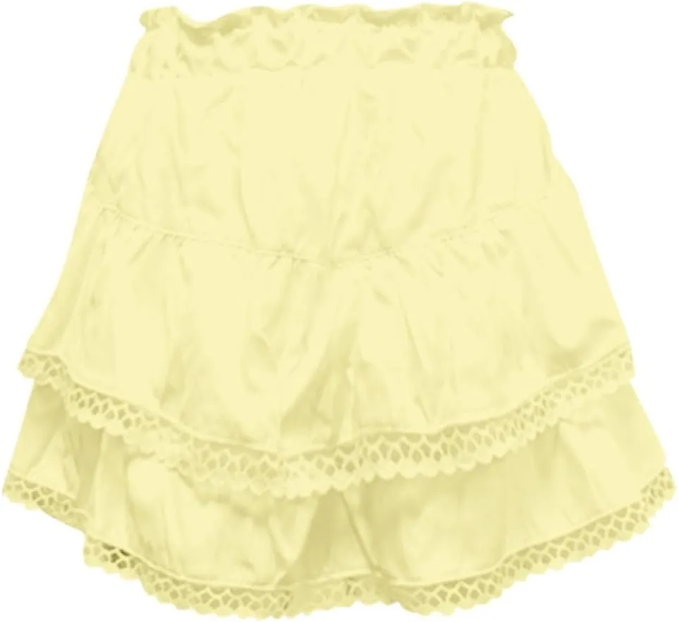 Flowy Summer Skirts for Women High Waisted Boho Tiered Mini Ruffle Skirt Cute Golf Tennis Skorts Y2K Crochet Shorts