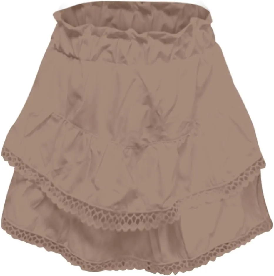 Flowy Summer Skirts for Women High Waisted Boho Tiered Mini Ruffle Skirt Cute Golf Tennis Skorts Y2K Crochet Shorts