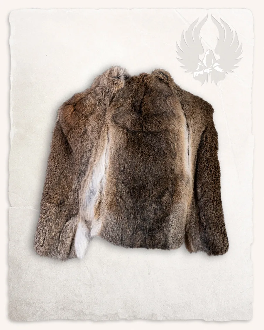 Fur stole Flemish Giant Steel Grey