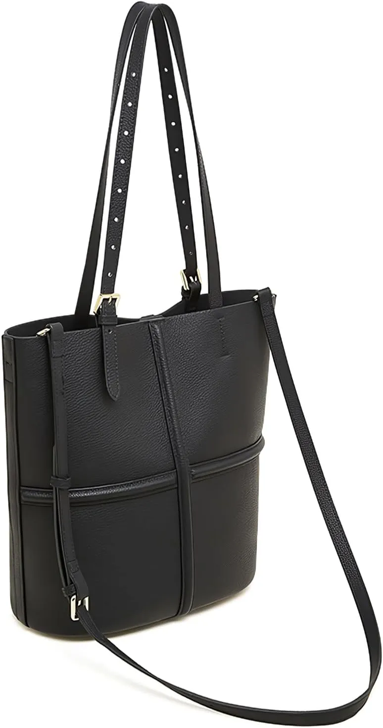 Genuine Leather Tote Bag for Women - Vintage-Inspired Shoulder Bag with Detachable Pod System