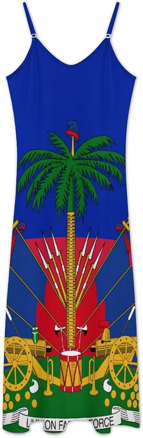 Guyana Flag Women Summer Camisole Long Skirt, Beach Skirt, Suspender Dress, Fishtail Skirt