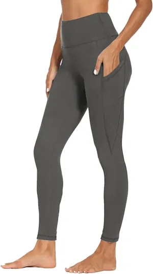 High Waisted Leggings with Pockets Women, No See Through Tummy Control Yoga Pants Workout Gym Leggings