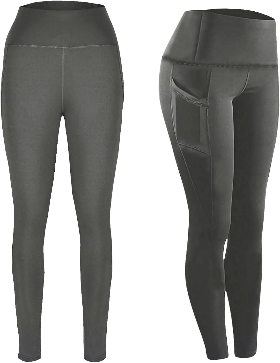 High Waisted Leggings with Pockets Women, No See Through Tummy Control Yoga Pants Workout Gym Leggings