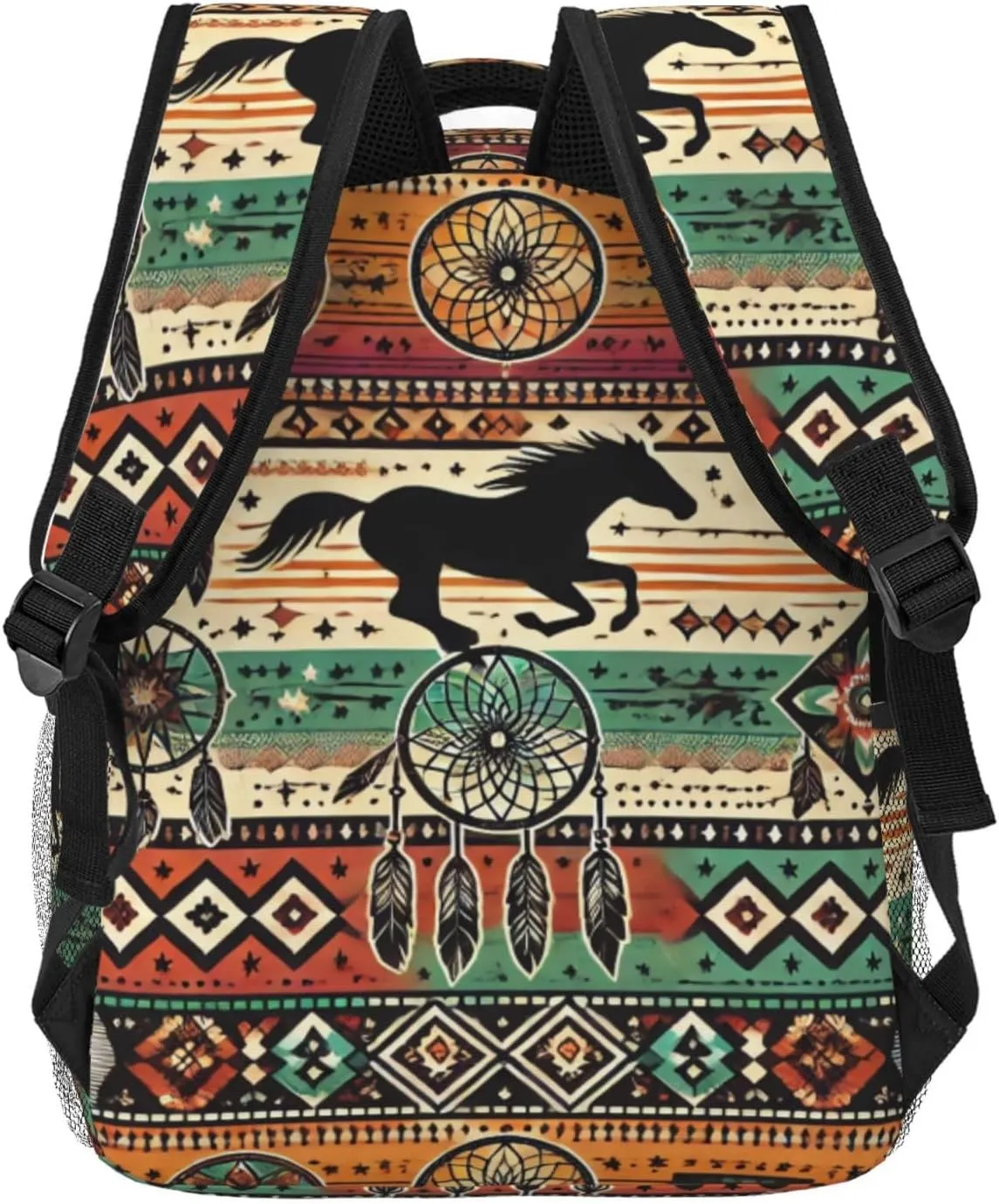 Horse Aztec Backpack Lightweight Travel Casual Backpack With Laptop Compartment for Men Women