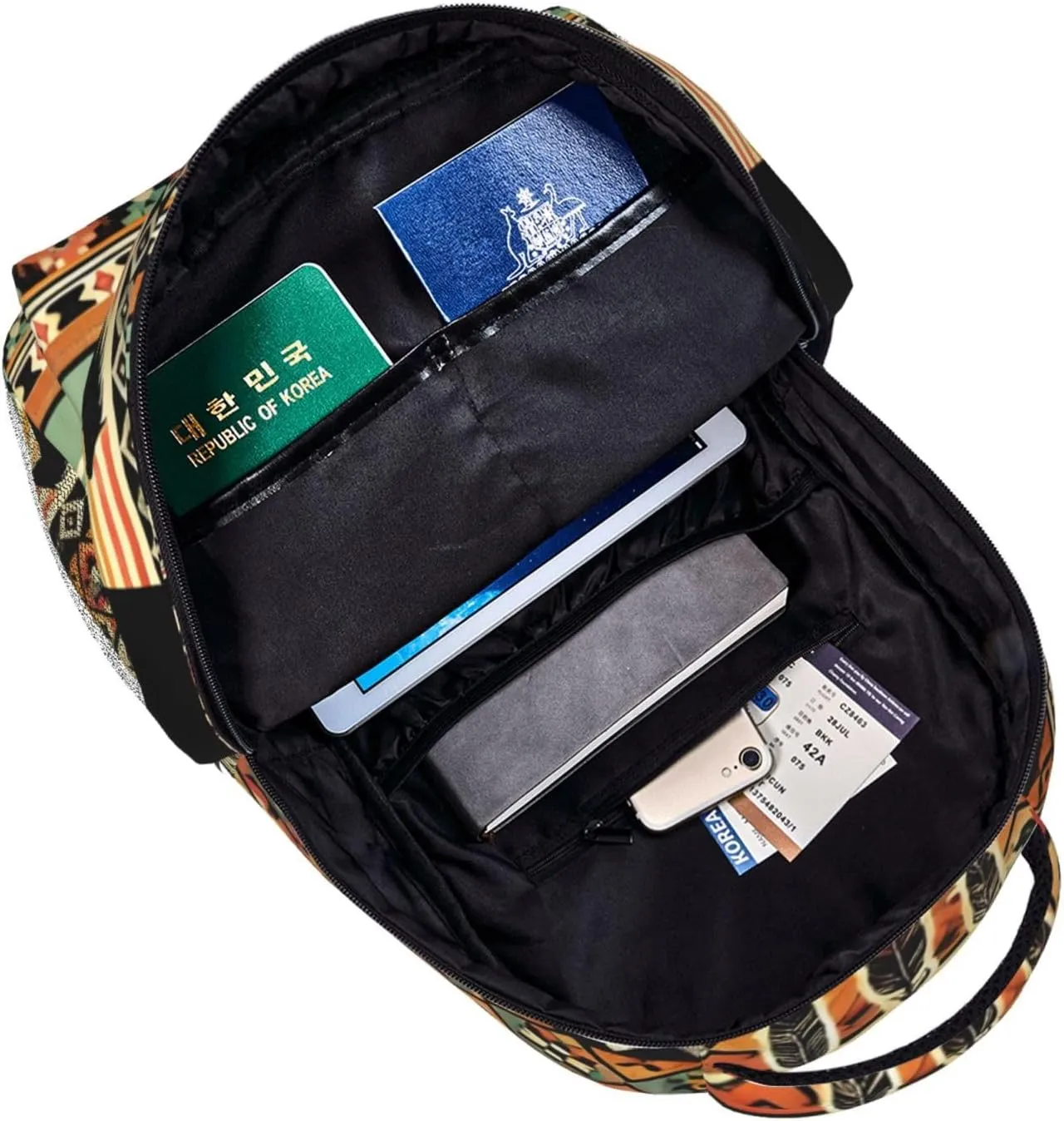 Horse Aztec Backpack Lightweight Travel Casual Backpack With Laptop Compartment for Men Women