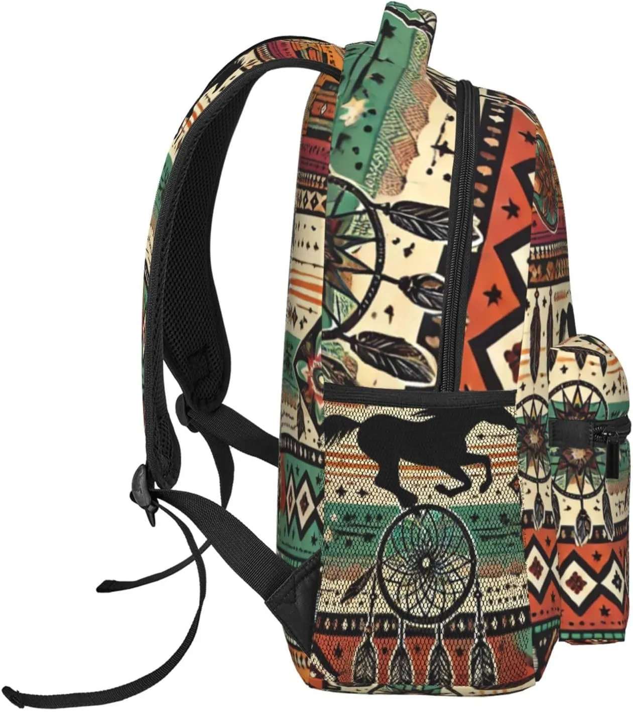 Horse Aztec Backpack Lightweight Travel Casual Backpack With Laptop Compartment for Men Women